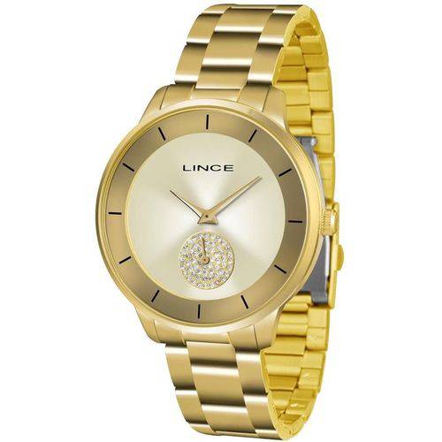 Relógio Lince Feminino Ref: Lrgh067l C1kx Casual Dourado