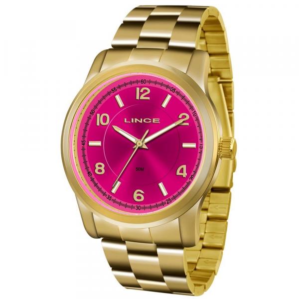 Relógio Lince Feminino Ref: Lrgj066l R2kx Casual Dourado