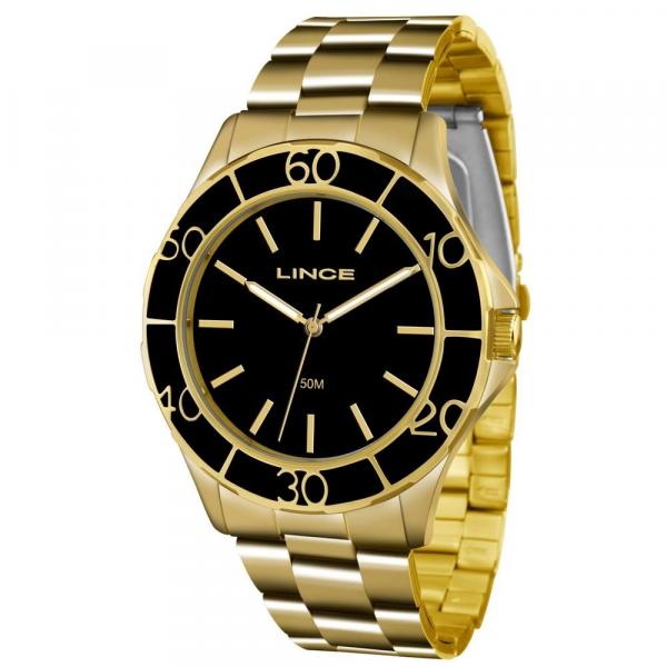 Relógio Lince Feminino Ref: Lrgj067l P1kx Casual Dourado