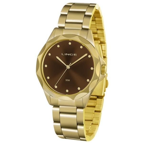 Relógio Lince Feminino Ref: Lrgj076l N1kx Fashion Dourado