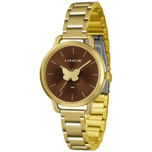 Relógio Lince Feminino Ref: Lrgj085l M1kx Casual Dourado