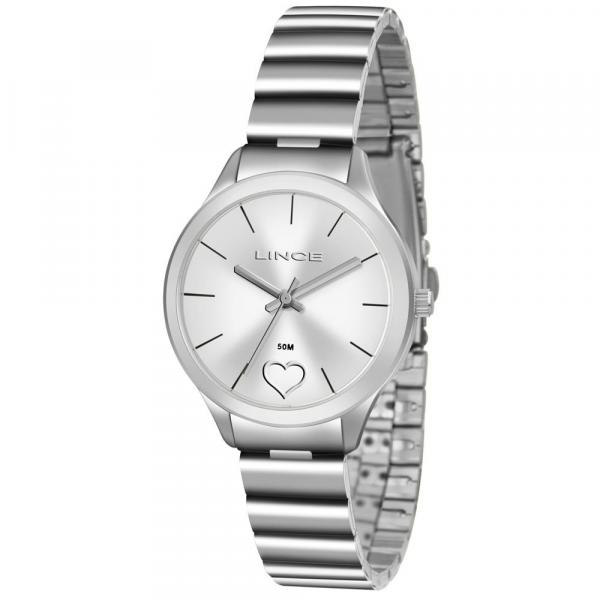 Relógio Lince Feminino Ref: Lrm4430l S1sx Coração Prateado