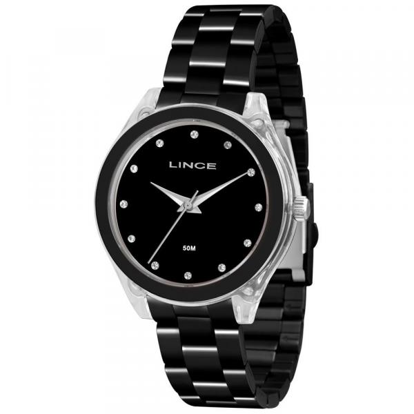 Relógio Lince Feminino Ref: Lrn4431p P1px Acrílico Black