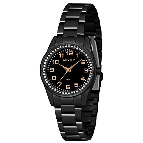 Relógio Lince Feminino Ref: Lrnj099l P2px Casual Black