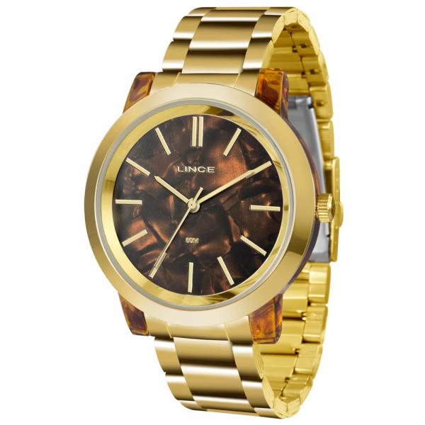 Relógio Lince Feminino Ref: Lrt612p M1kx Acrílico Dourado