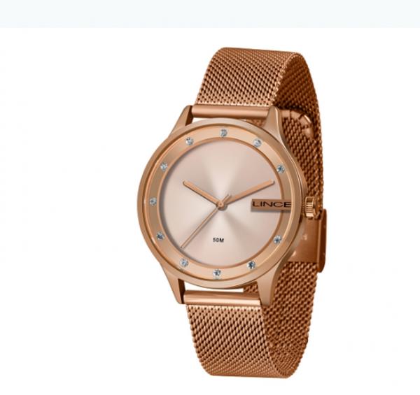 Relogio Lince Feminino Rose Gold a Prova Dagua LRR4623L R1RX