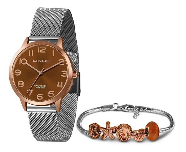 Relógio Lince Feminino Rose Gold - Lrt4444l B2rb+ Brinde