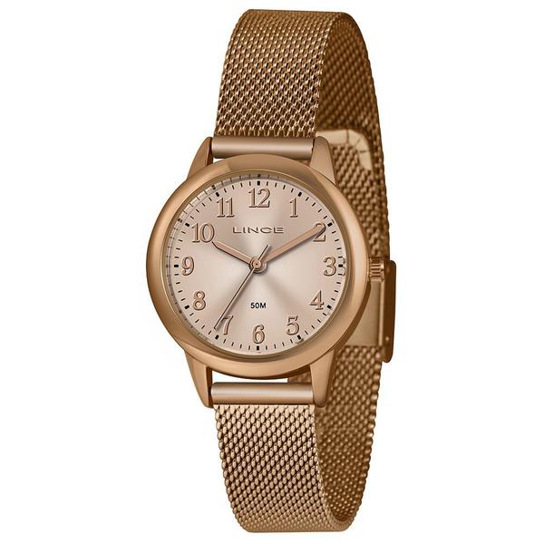 Relogio Lince Feminino Rose pequeno a prova dagua pulseira esteira LRR4653L R2RX