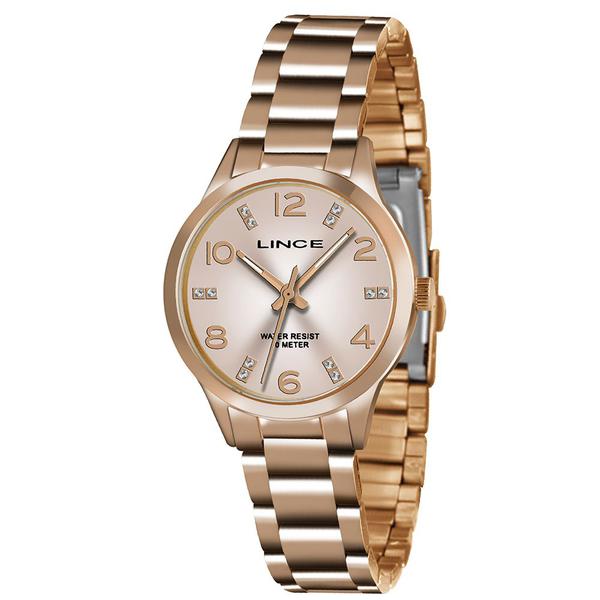 Relogio Lince Feminino Rosegold Pequeno a Prova Dagua LRRH135L R2RX