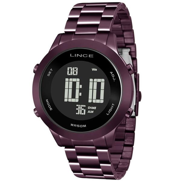 Relógio Lince Feminino Roxo Digital Fashion SDPH083L PXUX