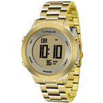 Relogio Lince Feminino Sdph037l Kxkx Digital Dourado