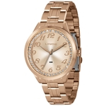 Relógio Lince Feminino Strass Analógico Dourado LRR4440L-R2RX