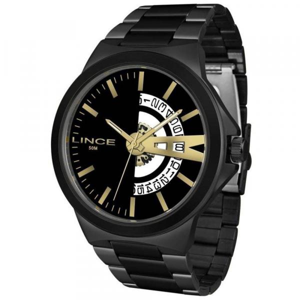 Relógio Lince Grande Masculino Mrn4575s P1px Original Black