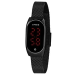 Relógio Lince LDN4641L PXPX LED Digital feminino preto