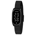 Relógio Lince LDN4642L PXPX LED Digital feminino preto