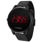 Relogio Lince Masculino Digital Mdn4586l Pxpx Aço Preto