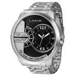 Relógio Lince Masculino Dual Time Prata Mrmh049s-p2sx