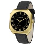 Relogio Lince Masculino Mqc4499s P2px Dourado Couro Preto