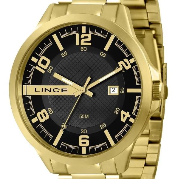 Relógio Lince Masculino Mrg4271l Dourado Original + Nfe