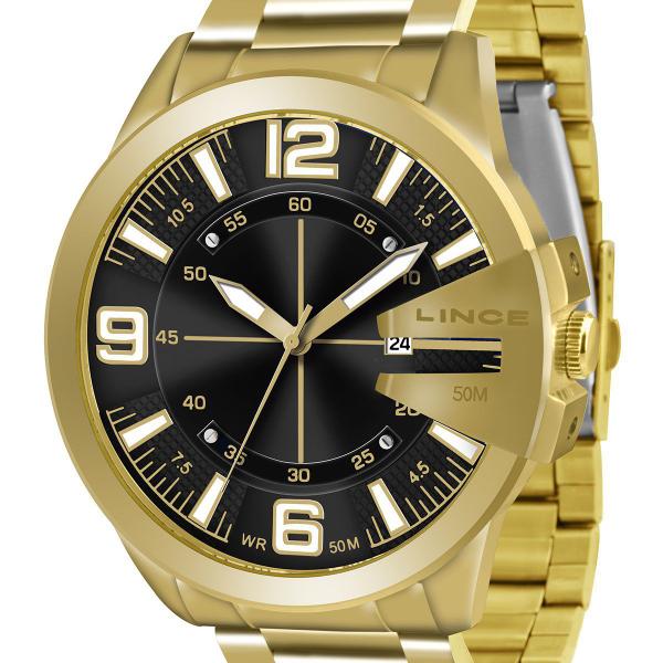 Relógio Lince Masculino Mrg4333L P2kx Dourado