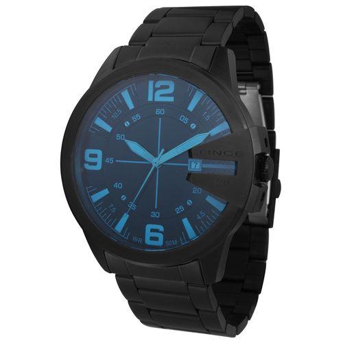 Relógio Lince Masculino Mrn4485s P2px Preto com Azul