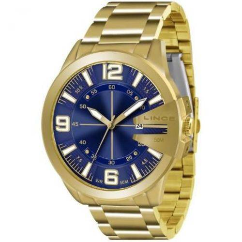 Relógio Lince Masculino Multifunção Dourado Mrg4333sd2kx