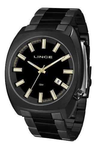 Relogio Lince Masculino Preto a Prova Dagua Grande Mrn4584s P1px