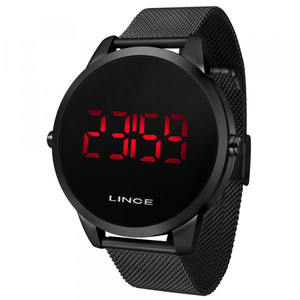 Relógio Lince Masculino Preto Digital Led MDN4586L PXPX