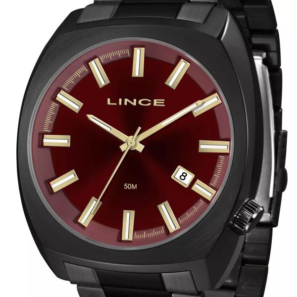 Relógio Lince Masculino Quadrado Mrn4584s V1px Preto