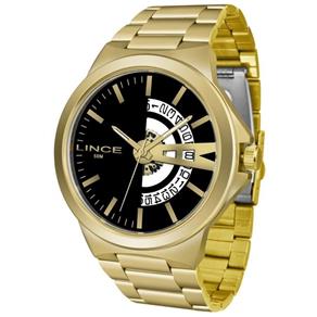 Relógio Lince Masculino Ref: Mrg4575s P1kx Casual Dourado