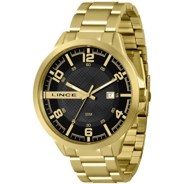 Relógio Lince Masculino Ref: Mrg4271s P2kx Casual Dourado