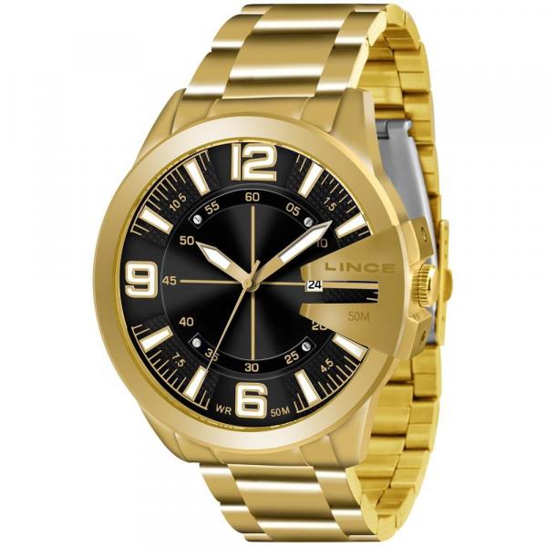 Relógio Lince Masculino Ref: Mrg4333s P2kx Casual Dourado