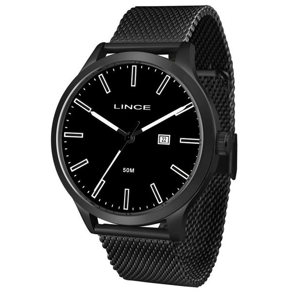 Relógio Lince Masculino Ref: Mrn4494l Pbpx Mesh Black