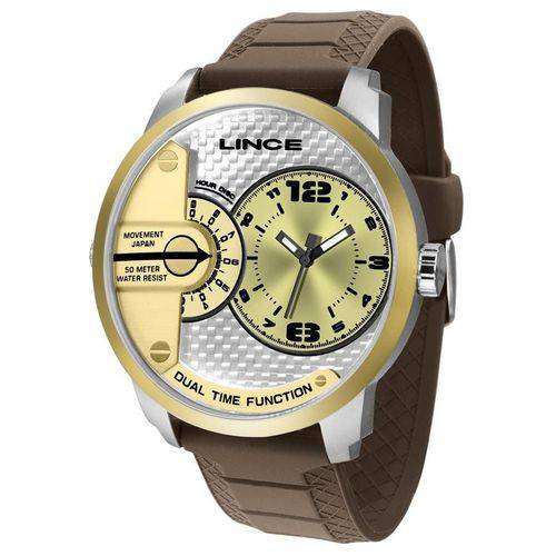 Relógio Lince Masculino Ref: Mrph080s C2nx Big Case Bicolor