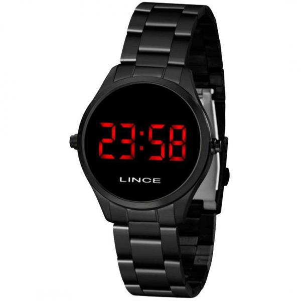 Relógio Lince MDN4618L VXPX Digital Preto Acende Vermelho