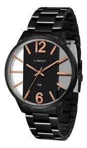 Relógio Lince Preto Feminino