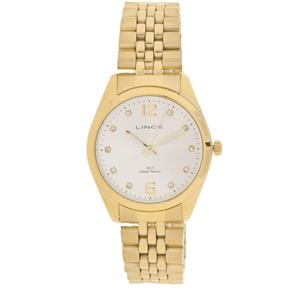 Relógio Lince + Pulseira Folheada 18k Analógico Feminino LRG4114L K039