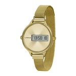 Relógio Lince SDG4635L CXKX Digital Clássico feminino dourado