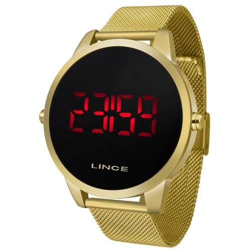 Relogio Lince Unissex Digital Mdg4586l Pxkx Dourado