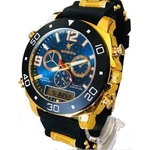 Relógio Luxo Dourado Militar Potenzia Barato Top Promoção !