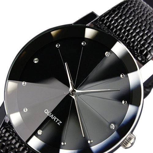 Relogio Luxo Masculino Casual Classico Pulseira de Couro Sport Preto