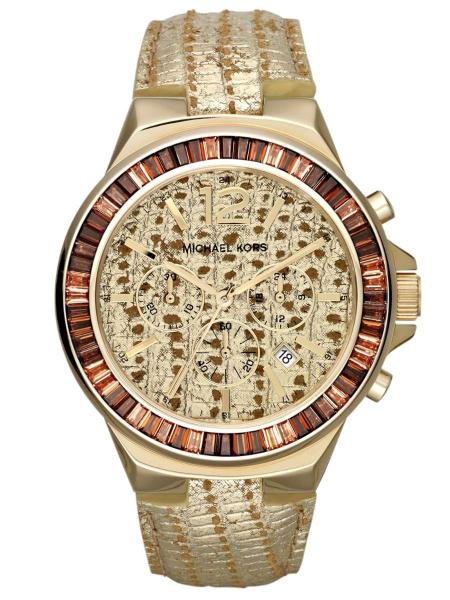 Relógio Luxo Michael Kors Mk2304 Orig Chron Anal Couro