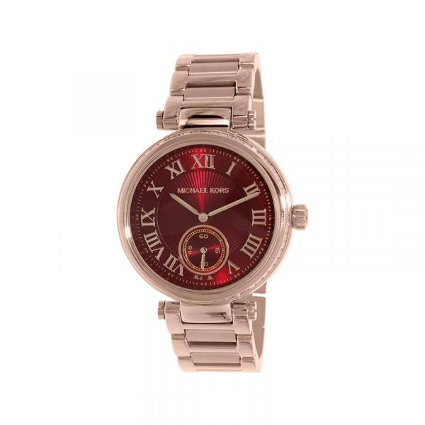 Relógio Luxo Michael Kors Mk6086 Orig Chron Anal Red