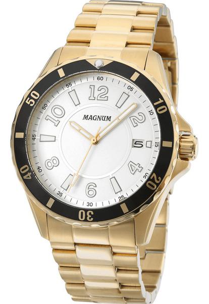 Relógio Magnum em Aço Dourado com Data MA34521H
