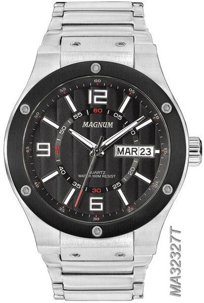 Relógio Magnum Kit Masculino Aço com Pulseira Ma32327c