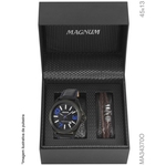 Relógio Magnum Kit Masculino Com Pulseira Couro Ma34370o