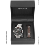 Relógio Magnum Masculino Aço Prata Tachymeter Ma34218c