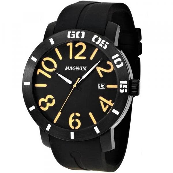 Relógio Magnum Racing Quartz Masculino Feminino - Preto+Azul