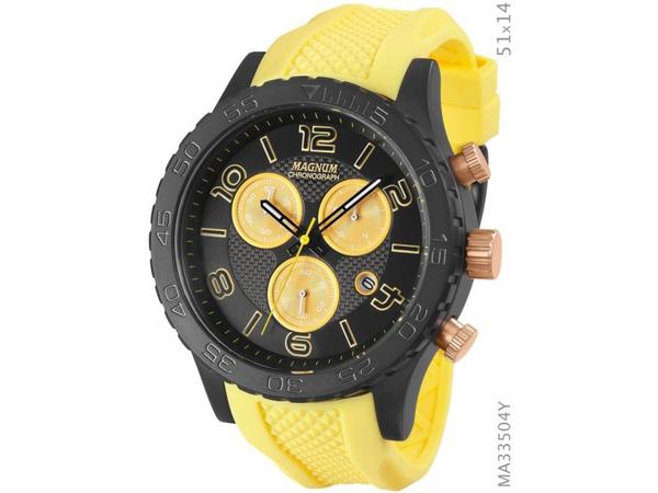 🏷️【Tudo Sobre】→ Relógio Magnum Automático 21 Jewels Analógico Masculino  MA33906U