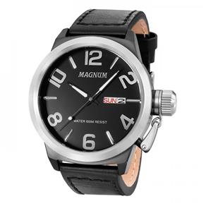 Relógio Magnum Masculino Ma33399t Preto Grande